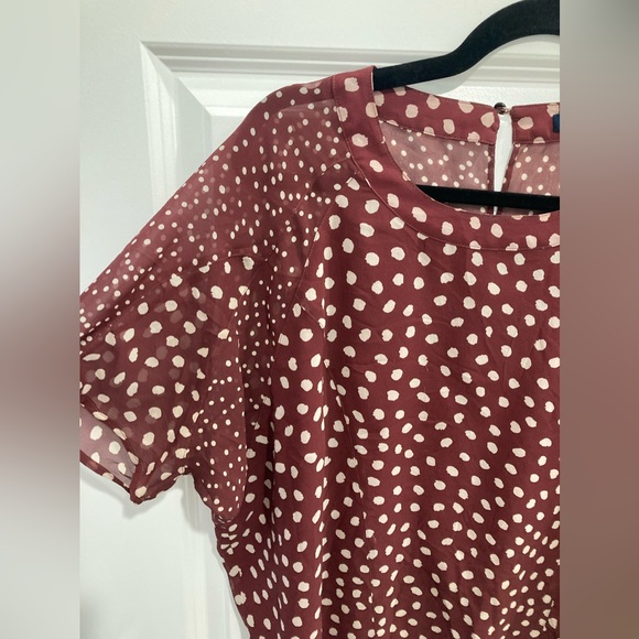 Madewell Silk Prose Flowy Dots Blouse - Picture 5 of 10